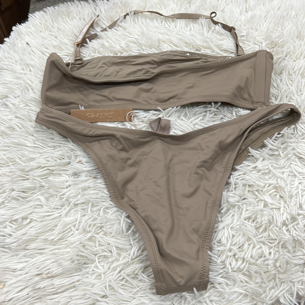 SKMS set SWIM BANDEAU BIKINI TOP and  CHEEKY TANGA  BOTTOM in SET - Picture 6 of 10